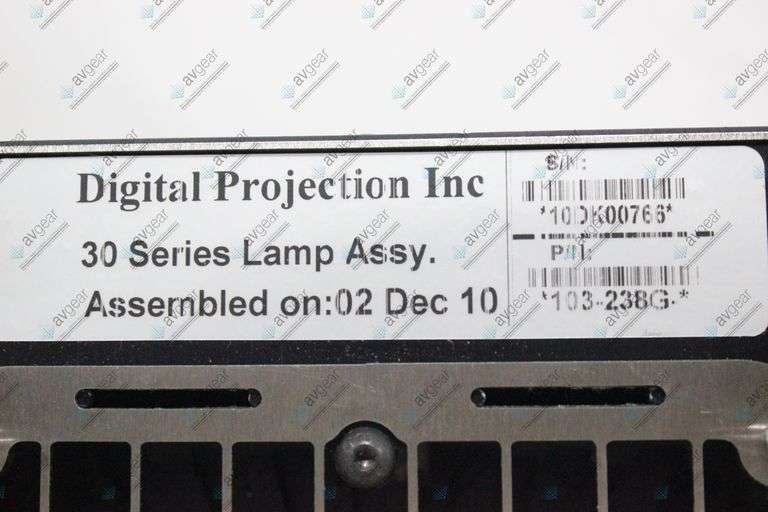 Digital Projection Inc 30 Series Lamp Assembly (Part #103-238G)