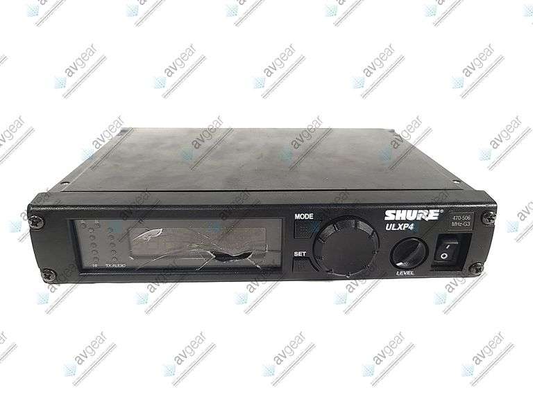 Shure ULXP4 Wireless Receiver (G3:470~506MHz) (FOR PARTS)
Screen is severely damaged. Unable to set