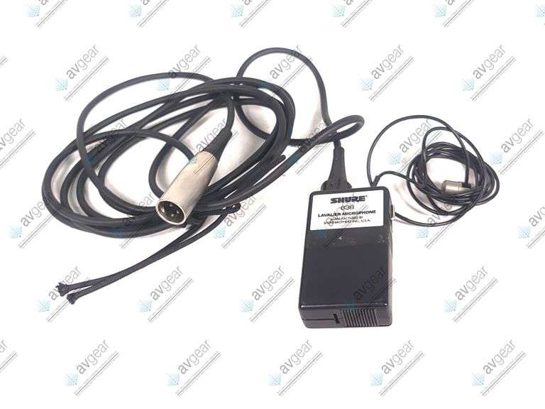 Shure 838 Lavalier Microphone (FOR PARTS)
Capsule does not pick up anything