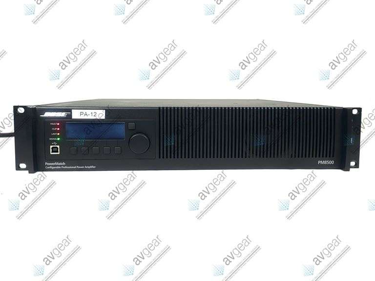 Bose PowerMatch PM8500N Configurable Professional Power Amplifier (FAULT ISSUE/BLACK SCREEN)