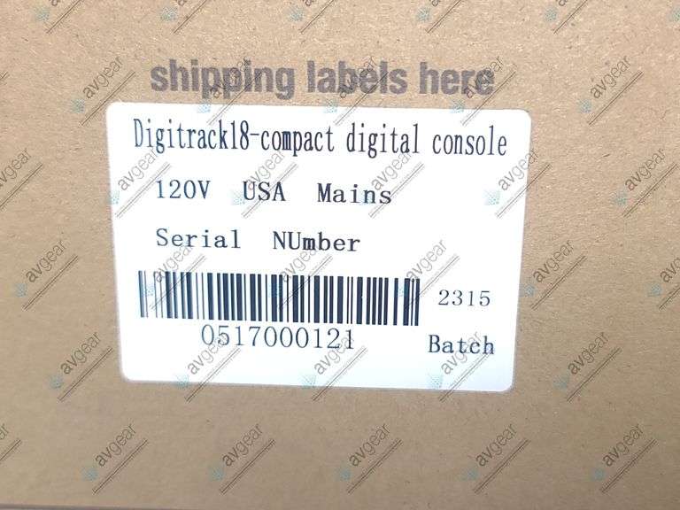 StudioMaster DigiTrack 18 Digital Mixing Console