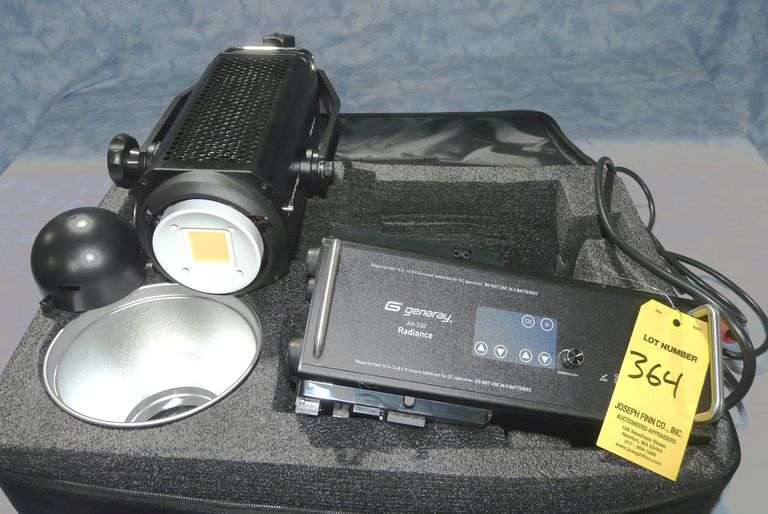 Genaray AK-230 Radiance 230-Watt Daylight LED Monolight with Power Supply; Dome Hood and Carry Case