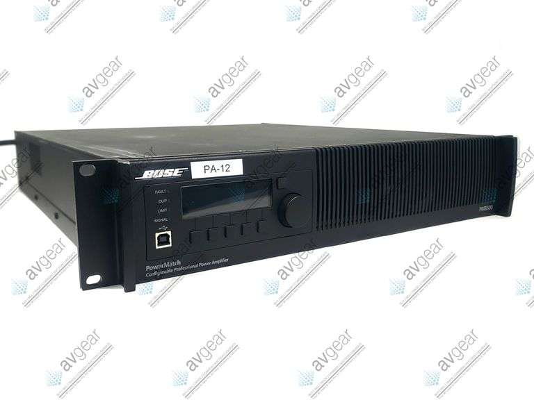 Bose PowerMatch PM8500N Configurable Professional Power Amplifier (FAULT ISSUE/BLACK SCREEN)