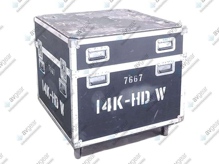 Christie HD6K-M 6,600 Lumens 1080P HD Conference Room Projector (NO LENSES) in Wheeled Road Case
[L