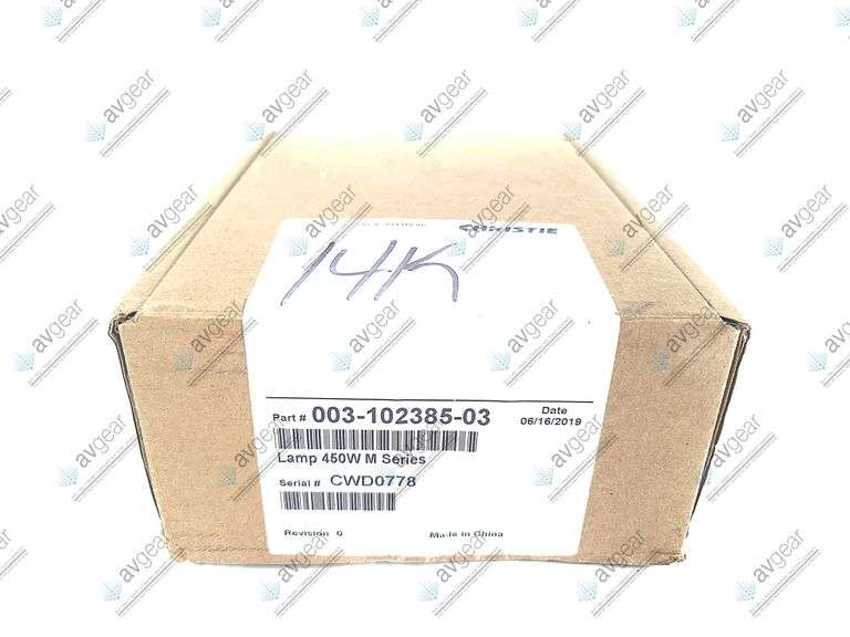 (17) Christie 14K Projector Lamps (Various Conditions) w/ (15) Projection Filters
