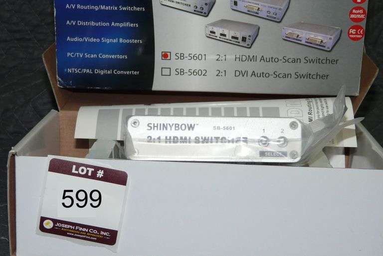 Shinybow SB-5601 2:1 HDMI Auto Scan Switcher with Power Supply (New in Box)