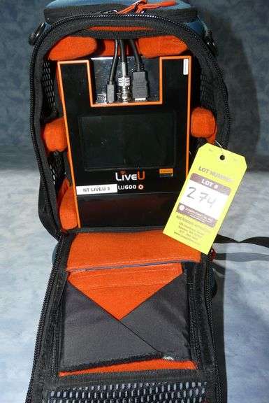 LiveU LU600 HEVC Backpack Portable Video Transmitter with Power Supply