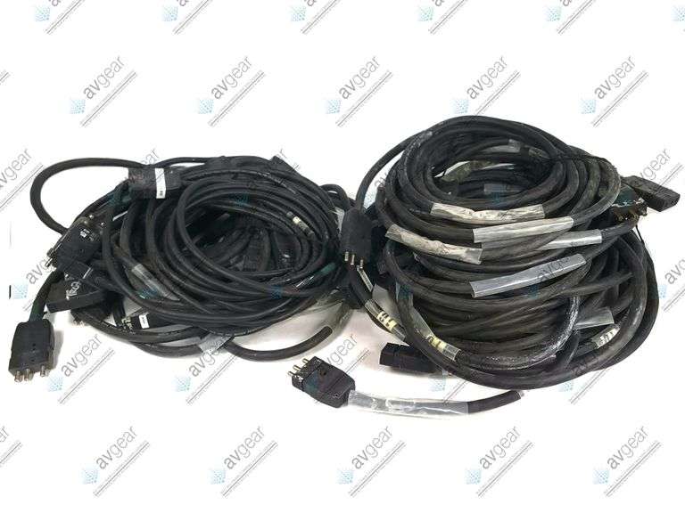 (20) 10' - 12AWG 600V & 300V Female to Male Stage Pin Cables
(17) are 600V, (3) are 300V