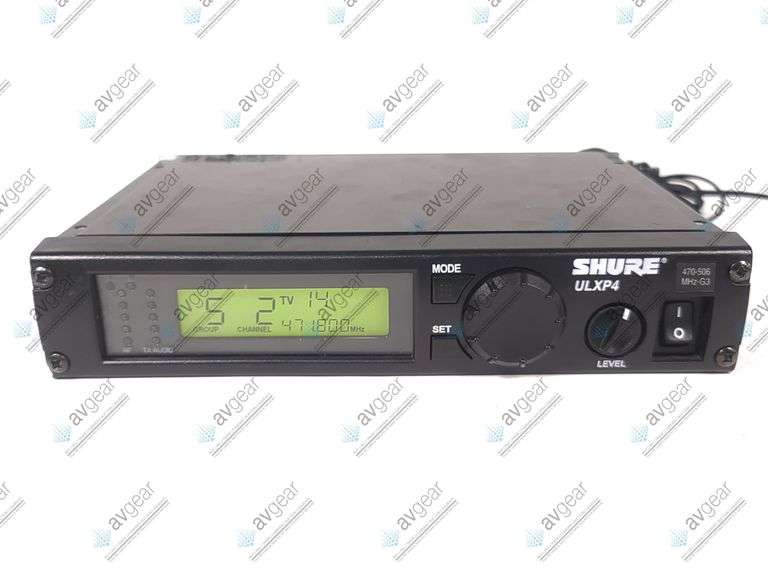 Shure ULXP4 Wireless Receiver Kit (G3: 470-506 MHz) w/ Accessories in Hard Carry Case
