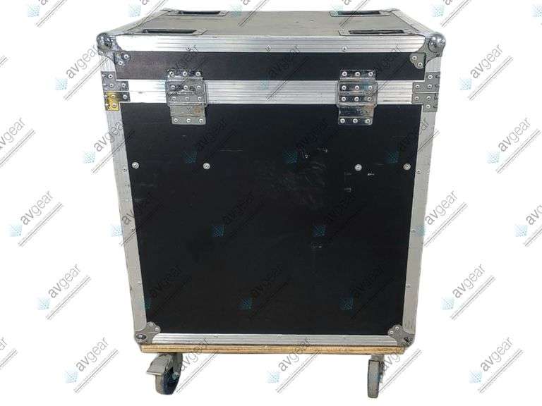Axia Maxxo 1000 Moving Spot Head Light (NEEDS REPAIRS) w/ (2) Mounting Brackets in Wheeled Road Case