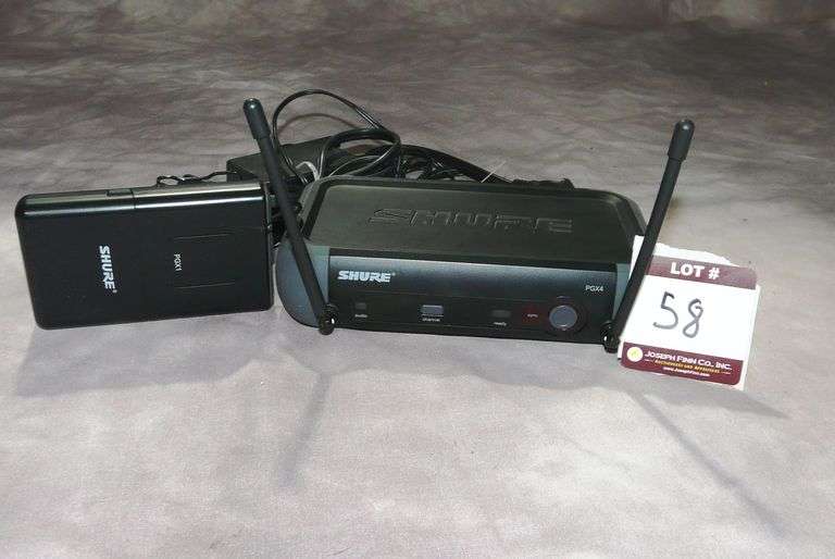 Shure PGX4 Wireless Receiver with Power Supply and (1) PGX1 Wireless Transmitter on H6 Band (524-542