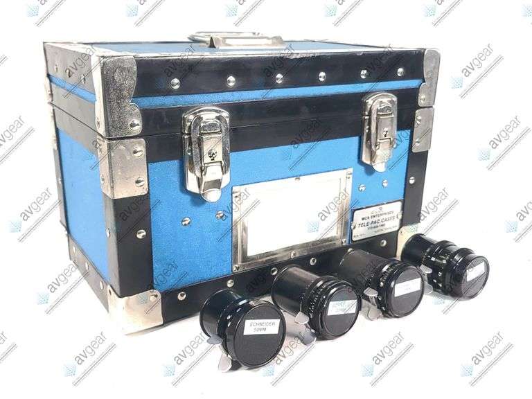 (4) Schneider Camera Lenses (28mm, 35mm, 50mm, 75mm) w/ Hard Carrying Case