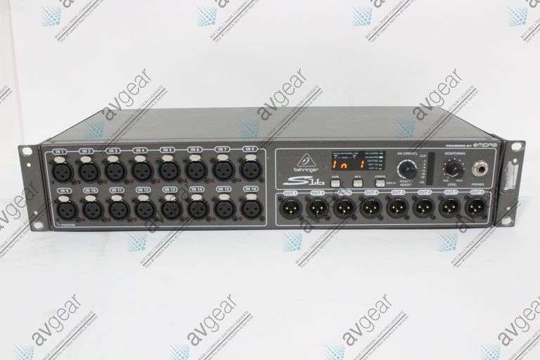 Behringer S16 16-input / 8-output Digital Stage Box
Unable to test digital components and output co