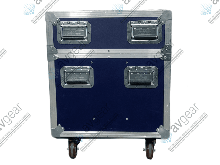 (2) View Sonic VT3200-L LCD TV w/ (8) Mounting Brackets, (2) PSU in Wheeled Road Case