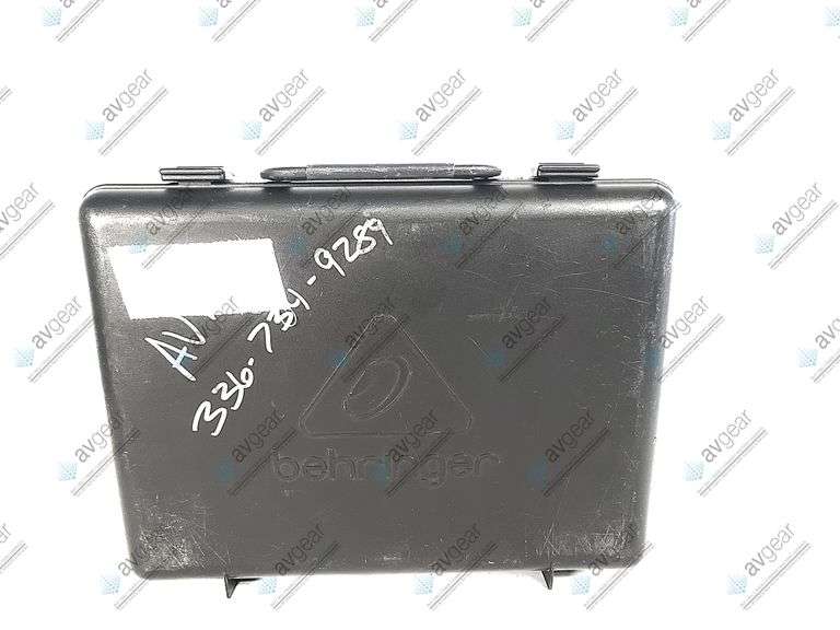 (6) Behringer XM1800S Wired Microphones w/ (6) Microphone Clips in Hard Carry Case