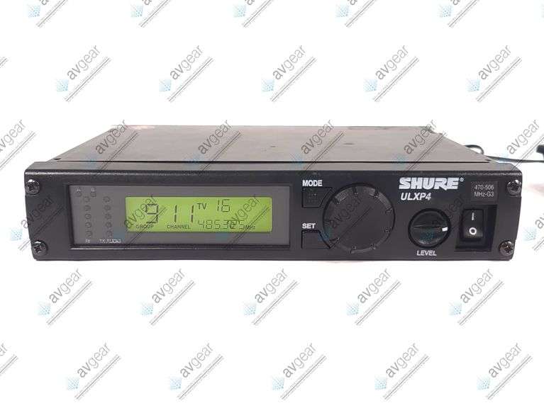 Shure ULXP4 Wireless Receiver Kit (G3: 470-506 MHz) w/ Accessories in Hard Carry Case