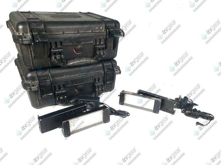 (2) Lite Panels Mini Plus Light w/ Battery in Pelican 1450 Case