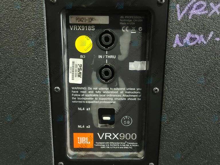 JBL VRX918S 18" Passive Subwoofer