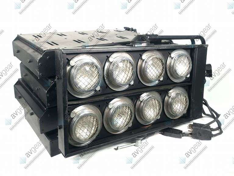 (5) Generic 8-Light Blinders (Male Stage Pin) w/ Mounting Brackets