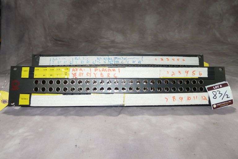 Lot (2) AVP 24x2 Video Patch Bays