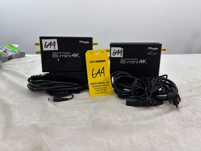 Lot (2) TV Logic IS-Mini 4K Video Color Processor with Power Supply