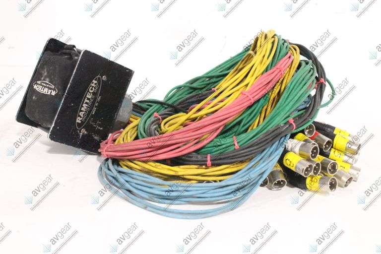 Ramtech Ramlatch 164-Pin Female Connector w/ 54-Way Male XLR Snake Cable in Hard Case
