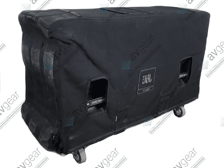 JBL VT4888 VerTec Series 3-Way Passive Line Array Speaker w/ Wheeled Dolly and Soft Cover