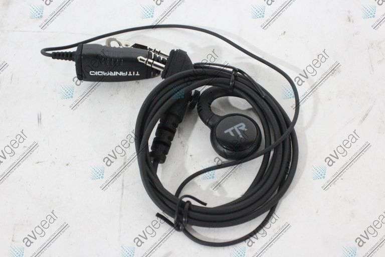 Titan Radio TR4SWVL Swivel D-Hook Earpiece w/ Inline Push-to-Talk (Compatible Radios TR4X/TR2X/TR400