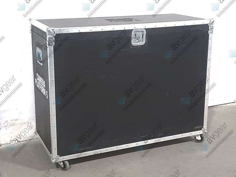 (2) Spare Portable Camera Platforms in Wheeled Road Case