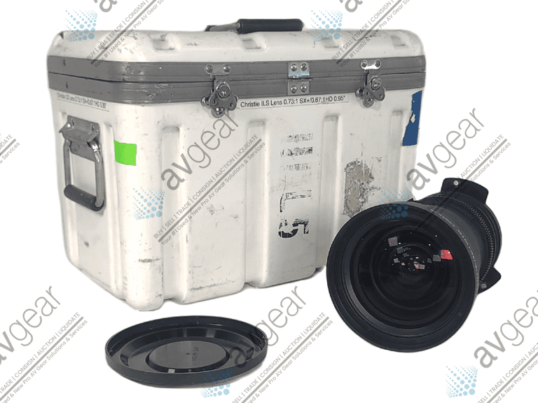 Christie ILS 0.73:1 SX+ / 0.67:1 HD 0.95" 3-CHIP DLP Projector Lens In Hard Carry Case