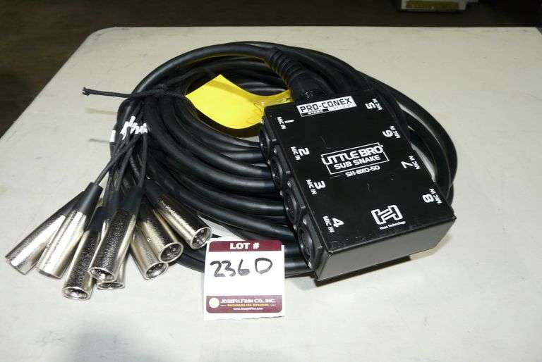 Hosa Pro-Conex SH-8X0-50 50 Foot Little Bro' 8 Channel Sub Snake