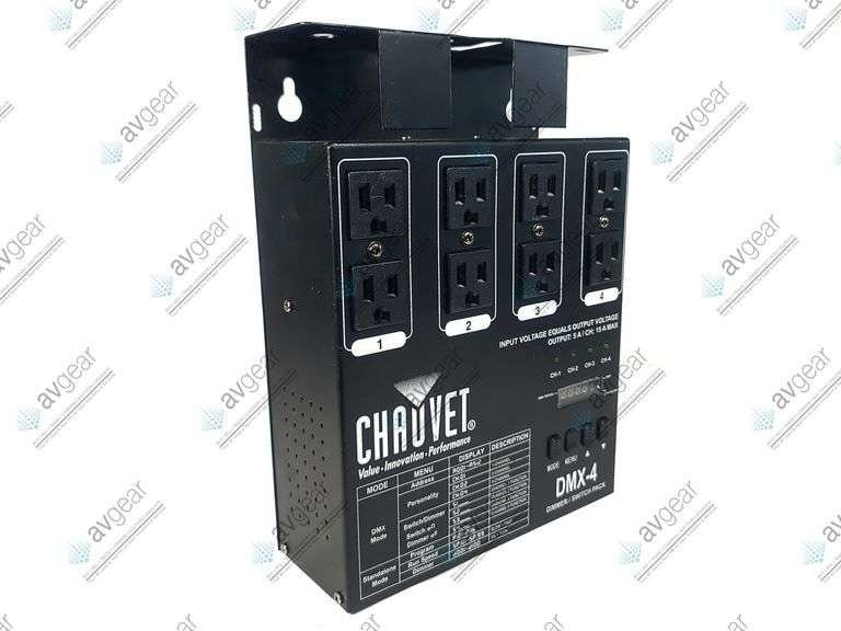 Chauvet DJ DMX-4 4-channel DMX Dimmer/Switch Pack w/ Cables