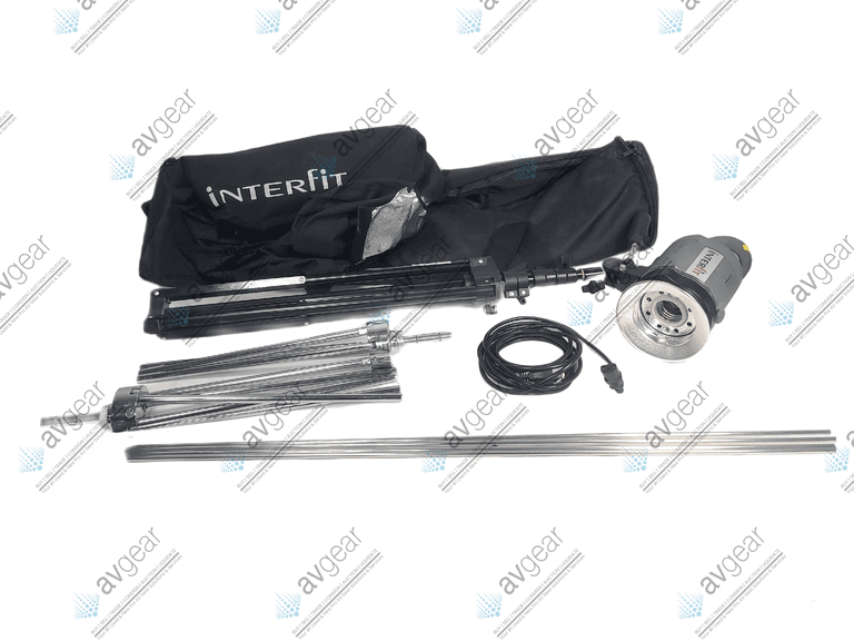 Interfit INT194 Stellar X Solarlite w/ Tripod, Reflector, & (2) Retractable Cross Bases in Soft Carr