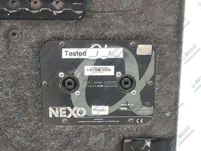 Nexo Alpha E B1-15 Bass Module Passive Loudspeaker