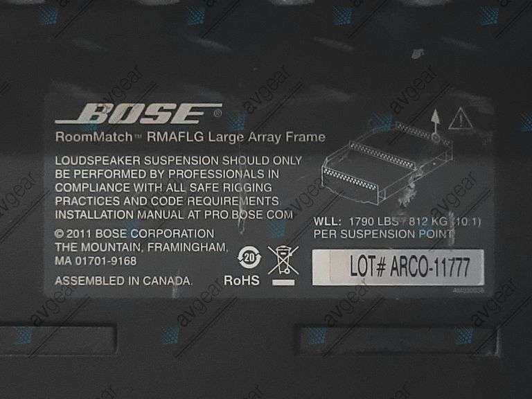 Bose RoomMatch RMAFLG Large Array Frame