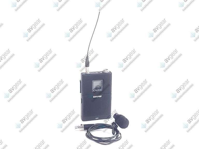 Shure ULX-1 Bodypack Transmitter (554 - 590MHz) w/ WL185 Cardioid TQG Lavalier Microphone