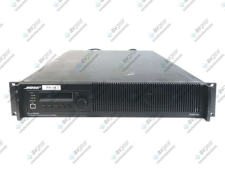 Bose PowerMatch PM8500N Configurable Professional Power Amplifier (FAULT ISSUE/LOCKED)