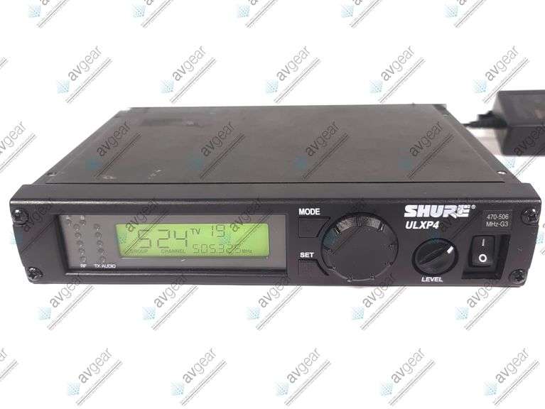 Shure ULXP4 Wireless Receiver Kit (G3: 470-506 MHz) w/ Accessories in Hard Carry Case