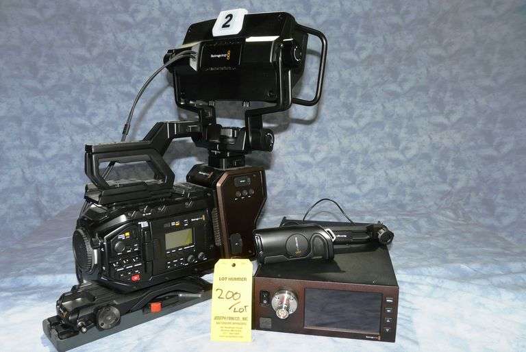 Blackmagic Fiber Camera Chain with URSA Mini Pro 4.6K Digital Cinema EF Mount Camera; Camera SMPTE F