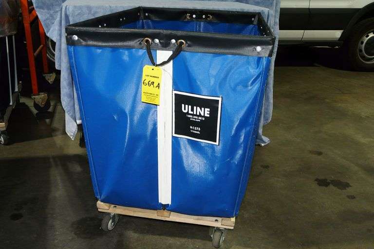 Uline H-1373 Blue Hamper (Pick Up Wednesday July 30)