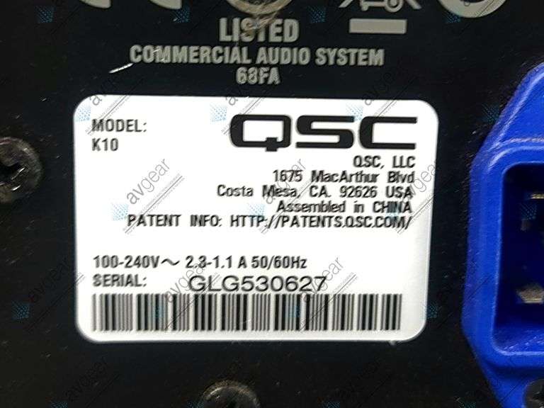 QSC K10 K Series 1000-watt Powered PA Speaker
