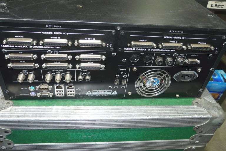 Tascam X-48 48 Track Digital Audio Workstation with (2) IF-AE24X 24 Channel AES/EBU Option Cards