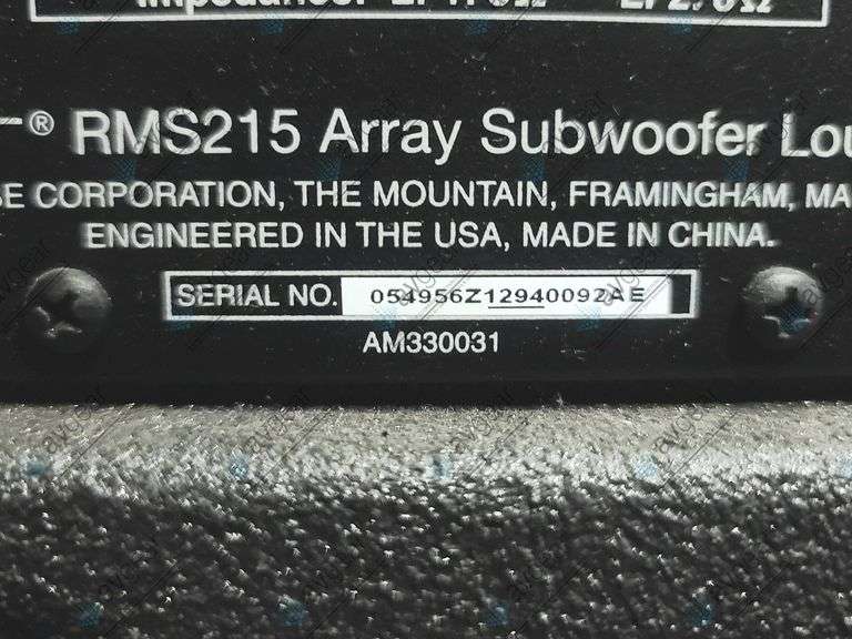 Bose RoomMatch RMS215 Dual 15" Passive Subwoofer