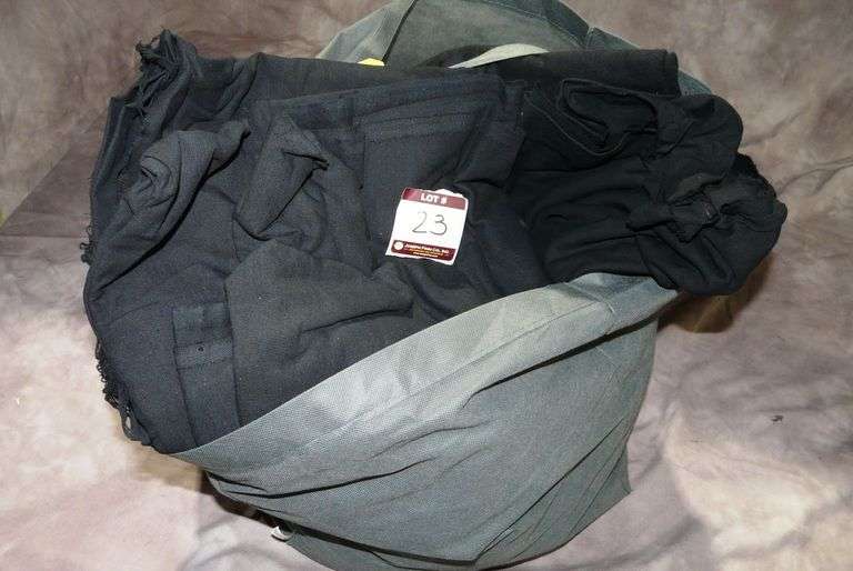 Lot Assorted Black Duvetyne Material in Bag