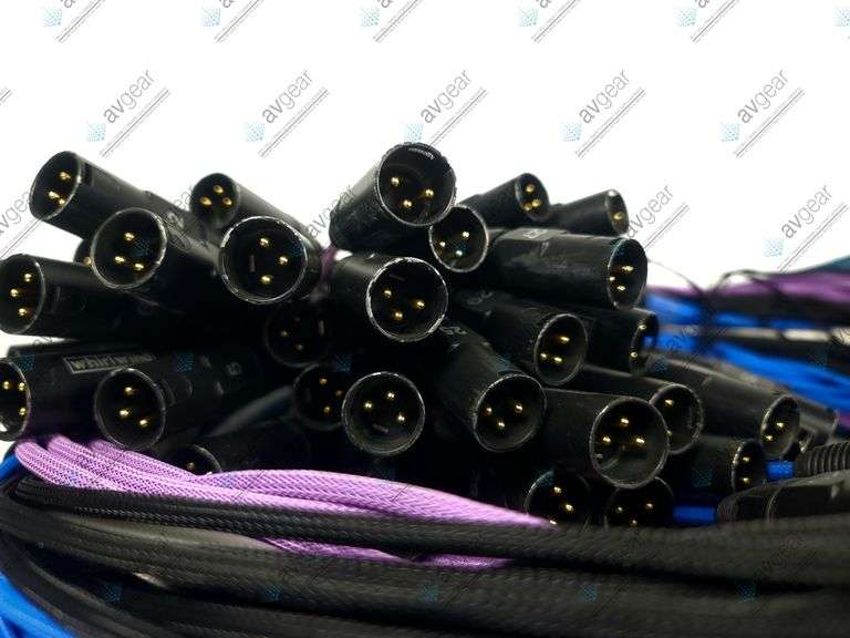 Whirlwind Medusa 32-Input Stage Box w/ (2) Male 3-Pin DMX Fanout Cables