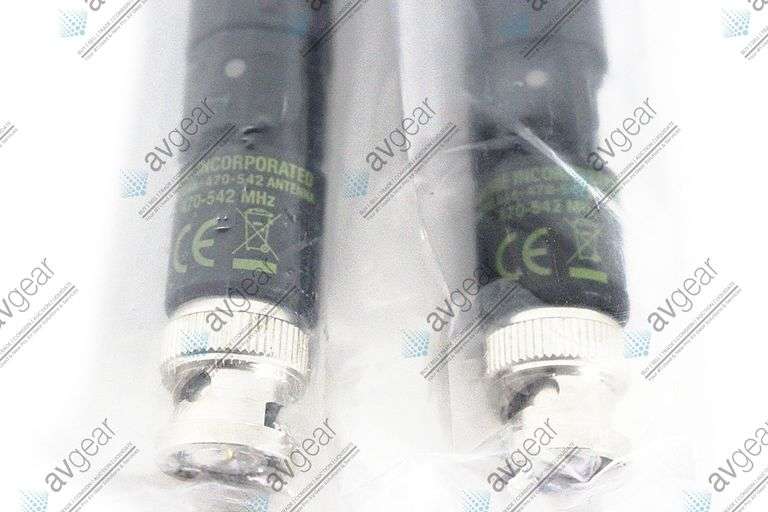 (2) Shure UA8-470-542 1/2 Wave Omnidirectional Receiver Antennas (470-542 MHz)