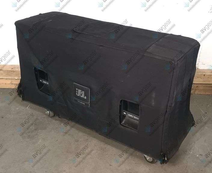 JBL VT4888 VerTec Series 3-Way Passive Line Array Speaker w/ Wheeled Dolly and Soft Cover