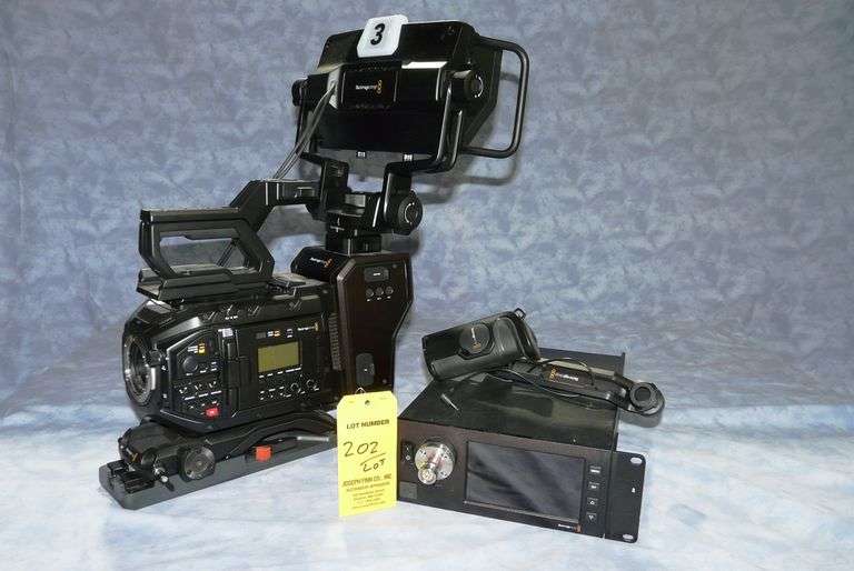 Blackmagic Fiber Camera Chain with URSA Mini Pro 4.6K Digital Cinema EF Mount Camera; Camera SMPTE F