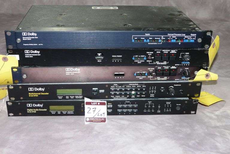 Lot (2) Dolby SDU4 Surround Sound Decoders; (1) SEU4 Surround Sound Encoder; (1) Dolby DP562 Mutlcha