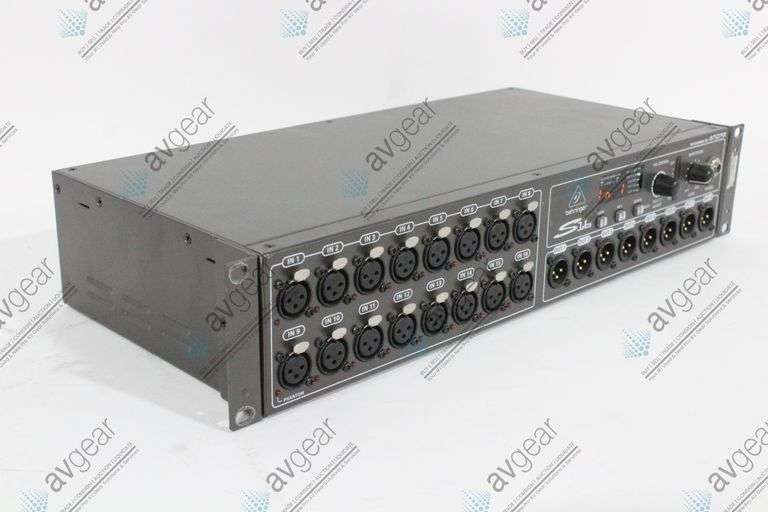 Behringer S16 16-input / 8-output Digital Stage Box
Unable to test digital components and output co